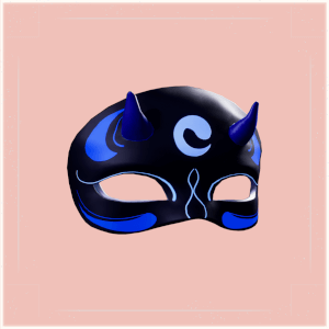 Waveborne Horned Demon Mask