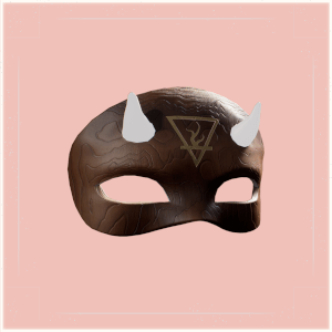 Lifetender Horned Demon Mask